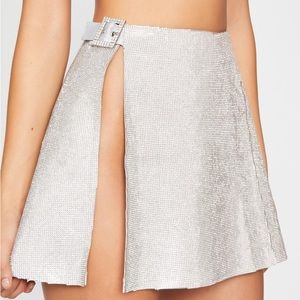 Dolls Kill | HOROSCOPEZ Crystalline Control Rhinestone Skirt
